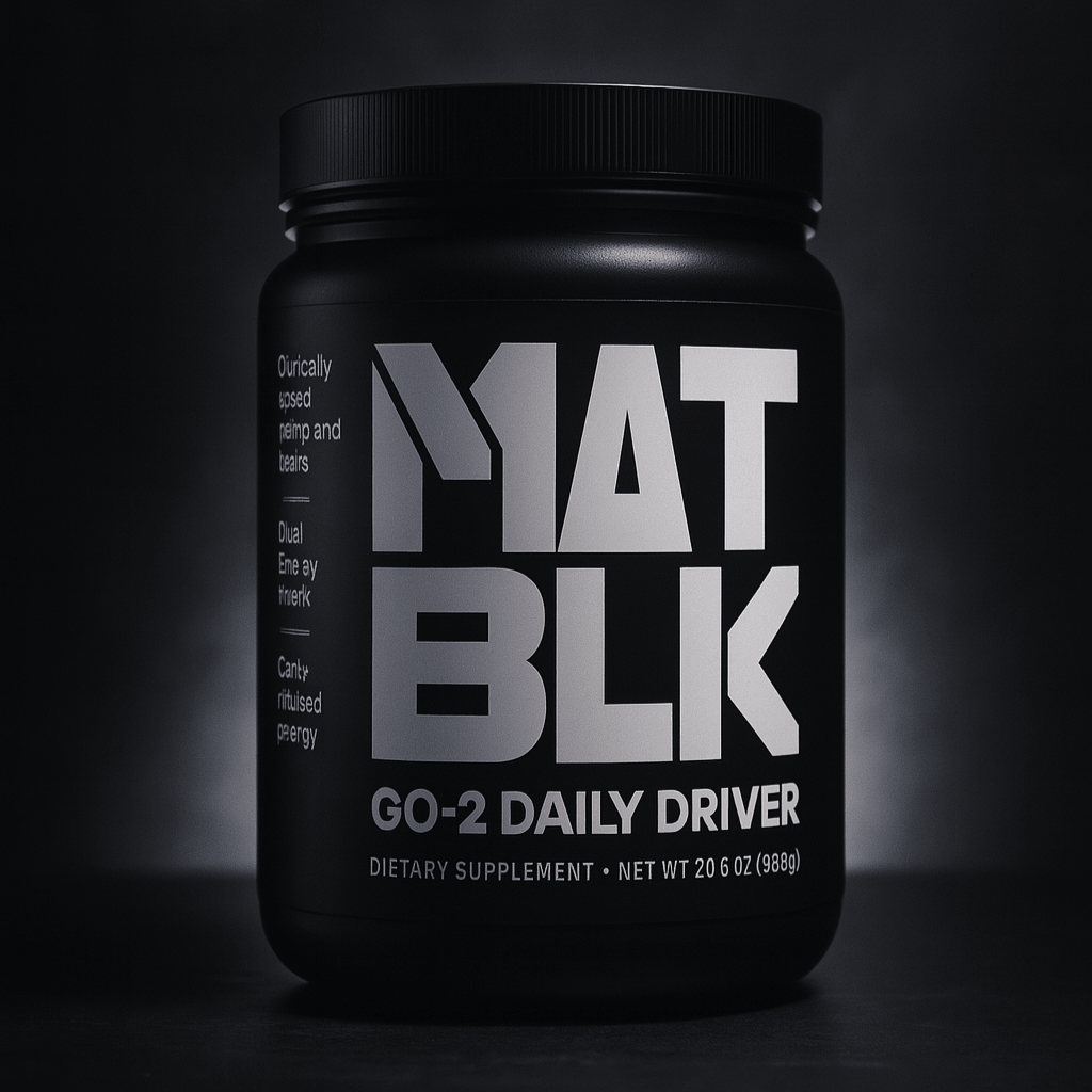 TENET Daily Driver Pre-Workout by MAT BLK — clinically dosed, transparent-label, moderate-stim formula